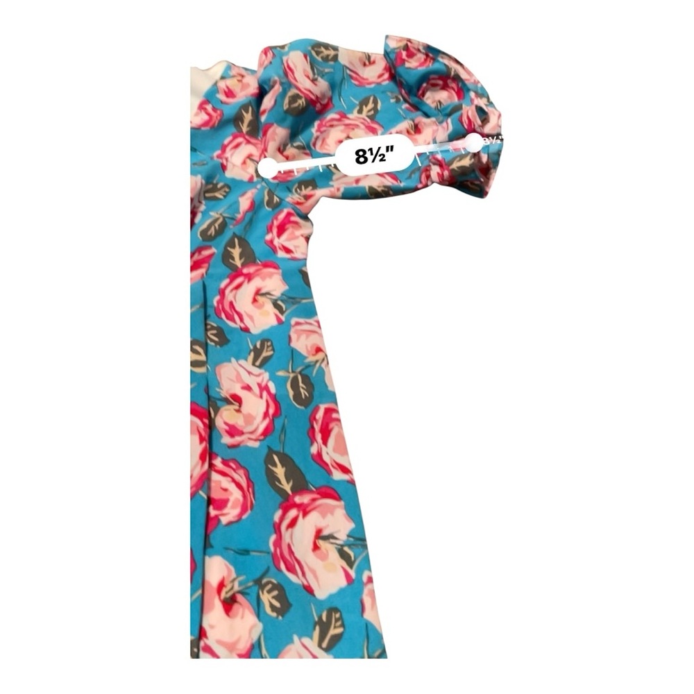 Betsey Johnson Blue Floral Fit & Flare Dress – Size 4p - Picture 12 of 13